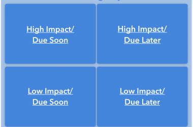 Content Marketing Project Matrix by Template.app